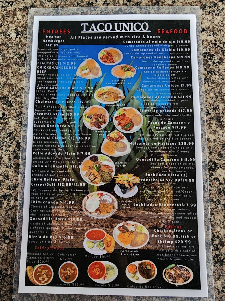 Taco Unico Menu - Image 3