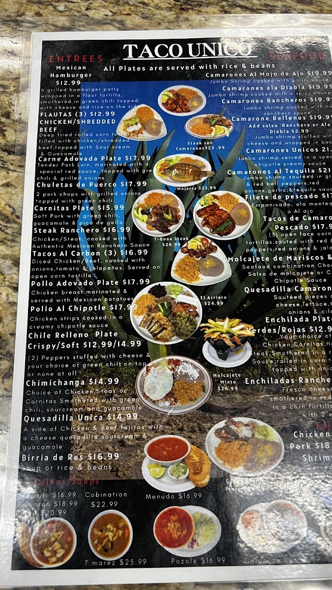 Taco Unico Menu - Image 4